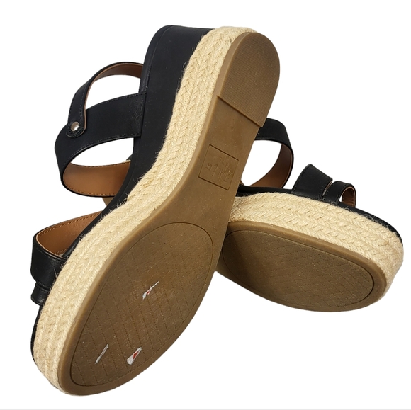 Style & Co Bettyy Wedge Sandal Black 7.5 - Picture 4 of 4